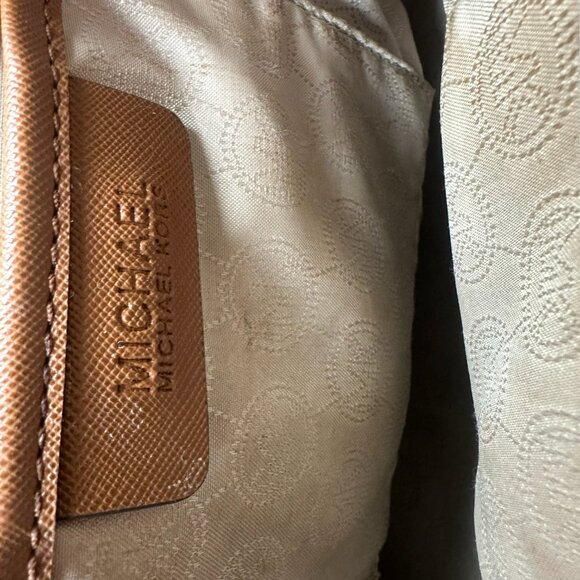 Michael Kors Brown Leather Medium Tote - Picture 4 of 5